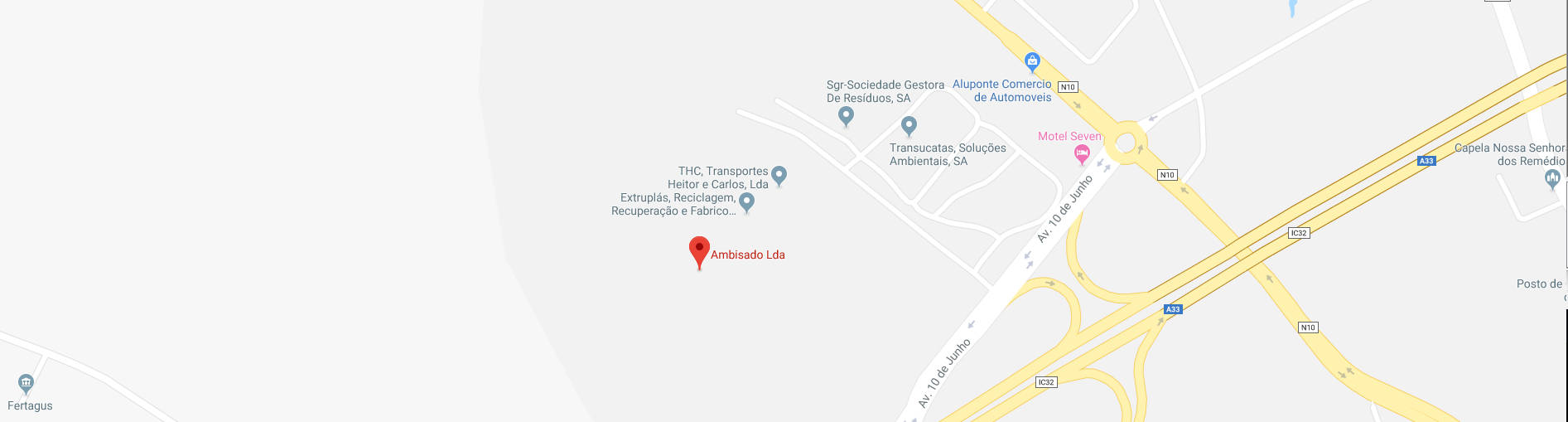 Mapa de localização da Ambisado